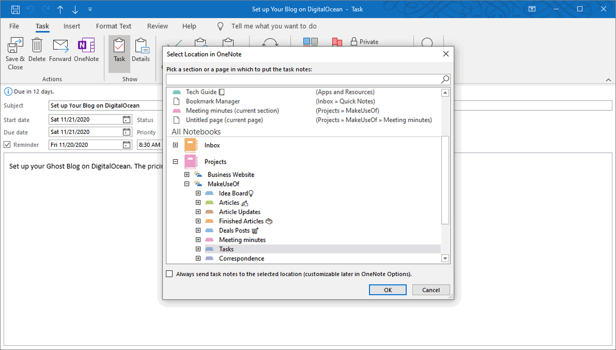 onenote for windows 10 file location