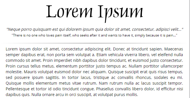 What Lorem Ipsum