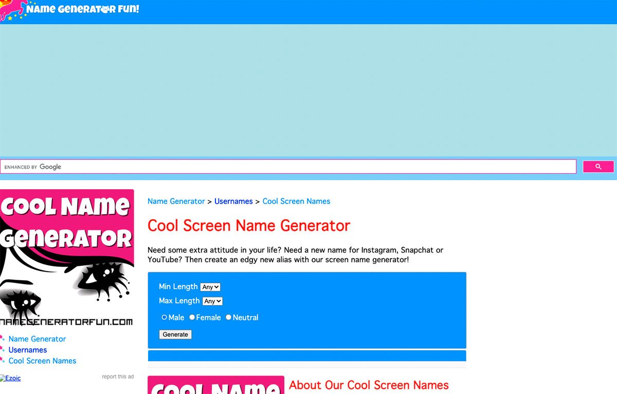 The 6 Best Screen Name Generators to Pick a Cool Online Name | The ...