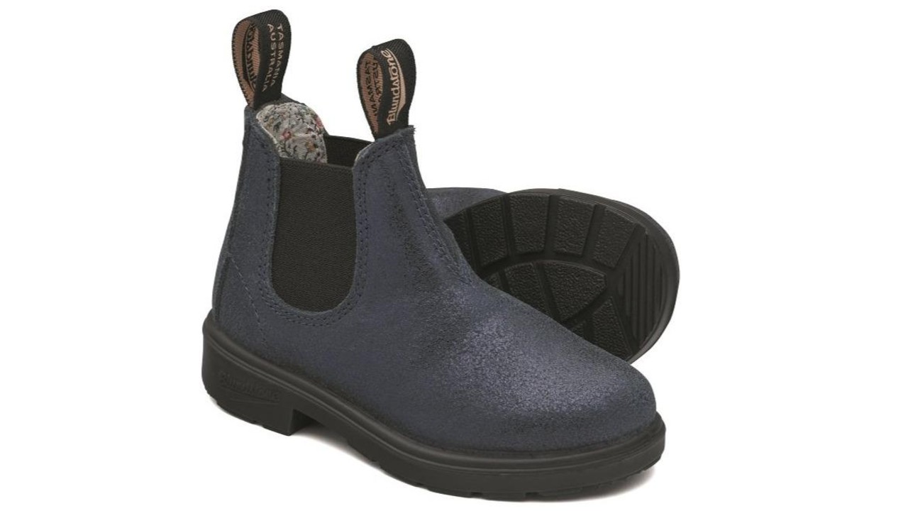 indigo-coloured kids winter boots