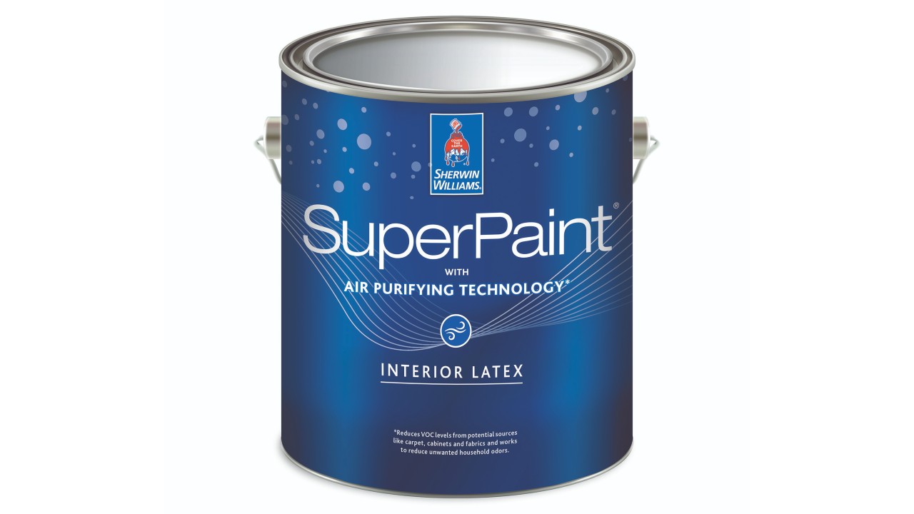 can of paint with air purifying technology