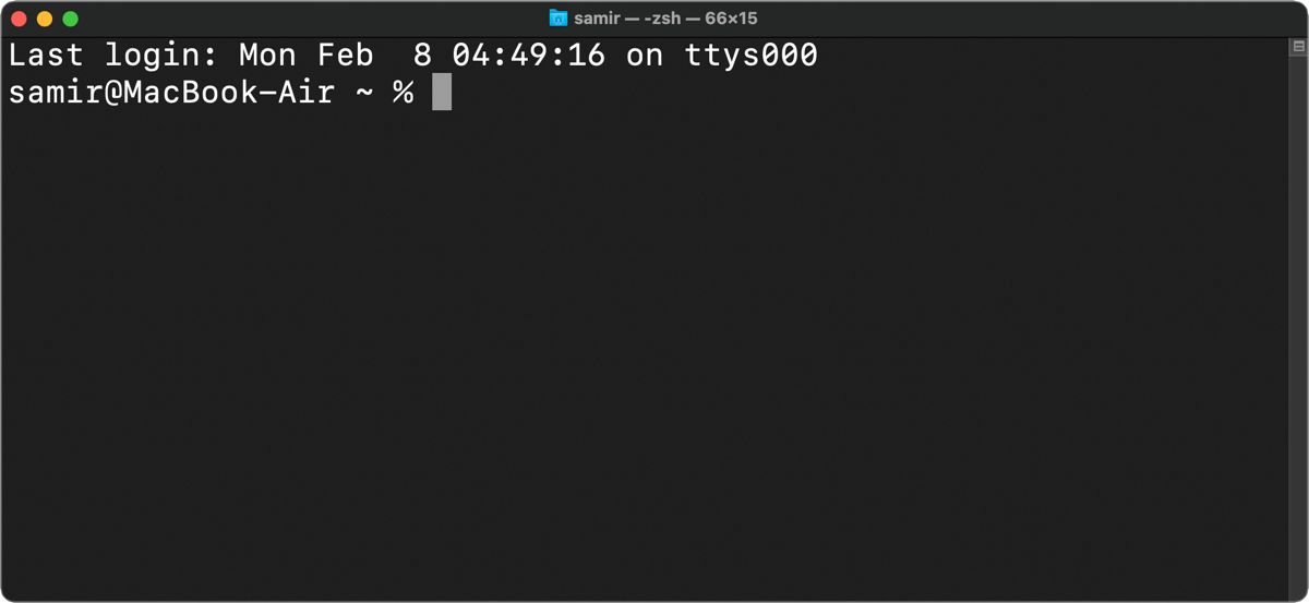 how to open a terminal on mac air